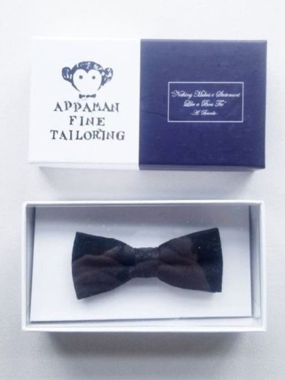 NWT Appaman Bow Tie Black Brocade - 4-10 Y
